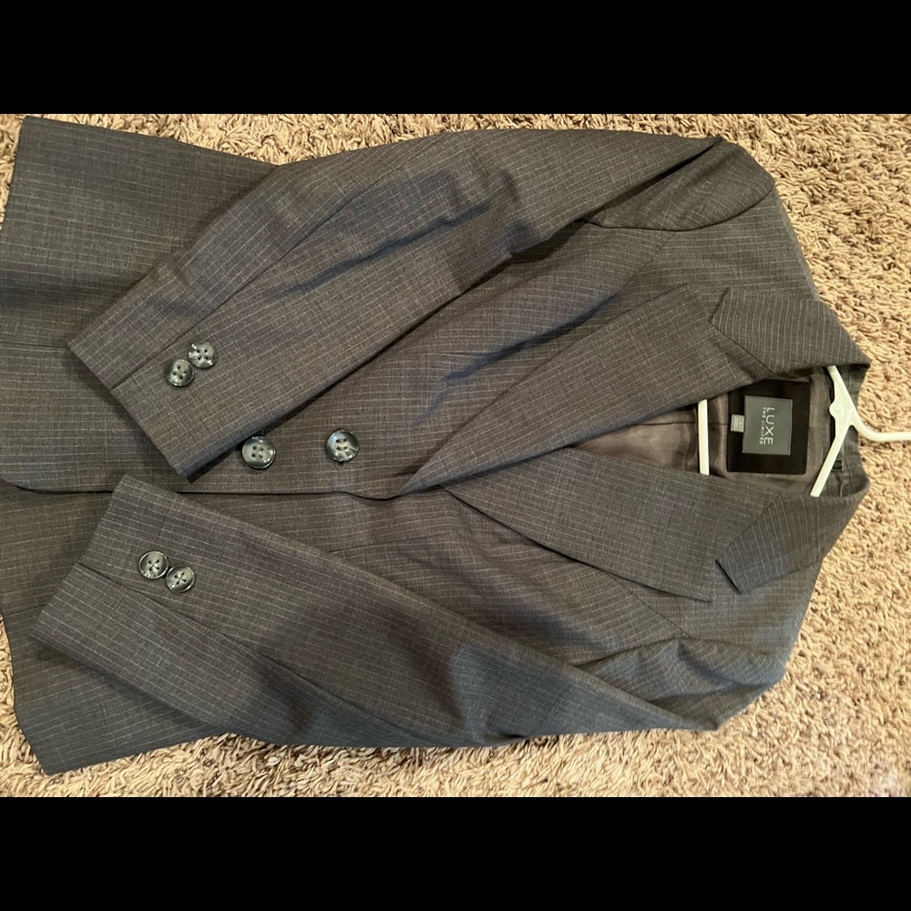 The limited suit jacket pinstriped